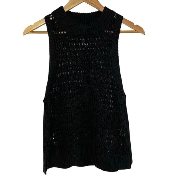 Apiece Apart Abierta Tank In Black Small - Picture 4 of 7